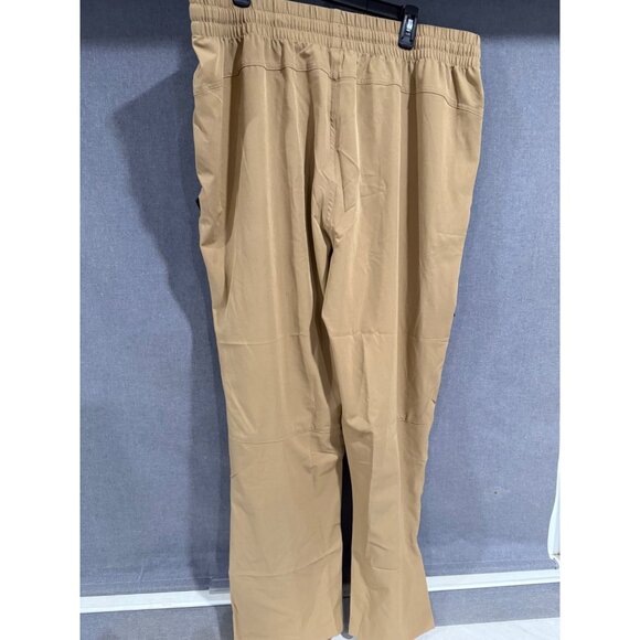 Baleaf Mens Lightweight Quick-Dry Cargo Pants 2XL Tan With Elastic Waist - Picture 2 of 5